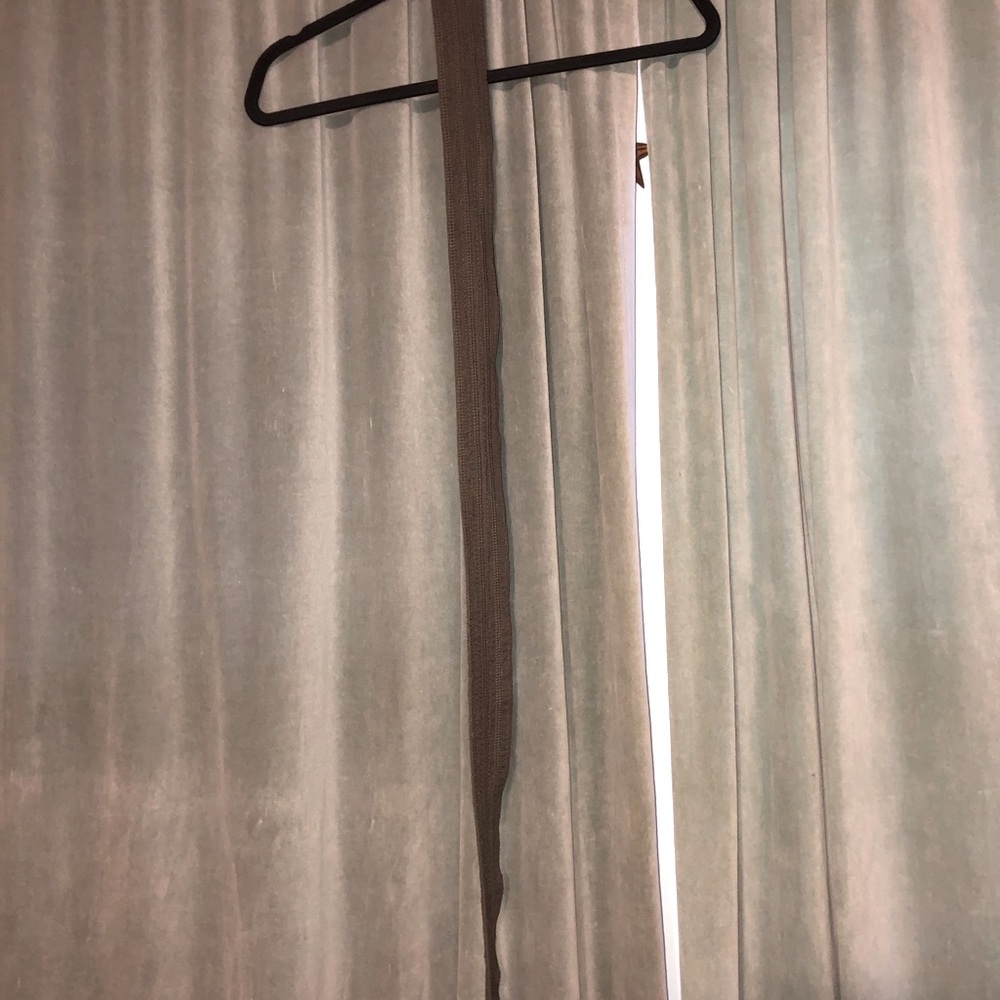 Olive rough layered belt.